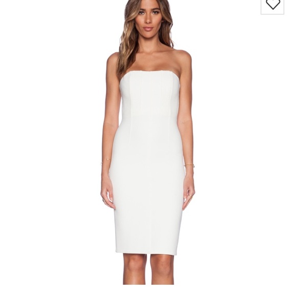 off white fitted dress
